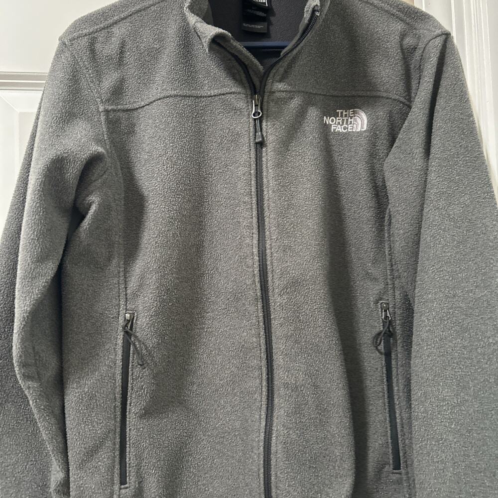 The North Face Windwall Jacket Fleece Men's Size Small, Gray, Full Zip